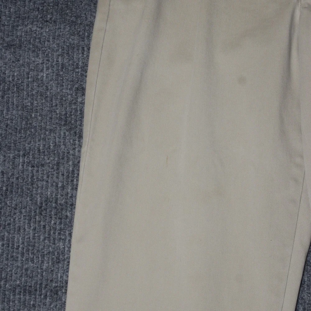 Eddie Bauer Chino Pants Mens 34x30 Tan Good Relaxed‎ Fit Pleated Cotton Khaki